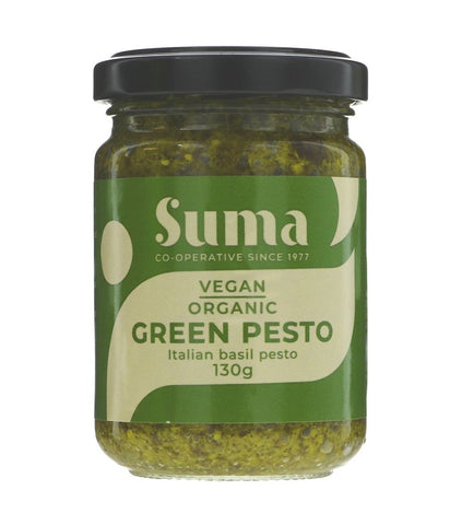 Suma Green Basil Pesto Organic 130g (Pack of 12)