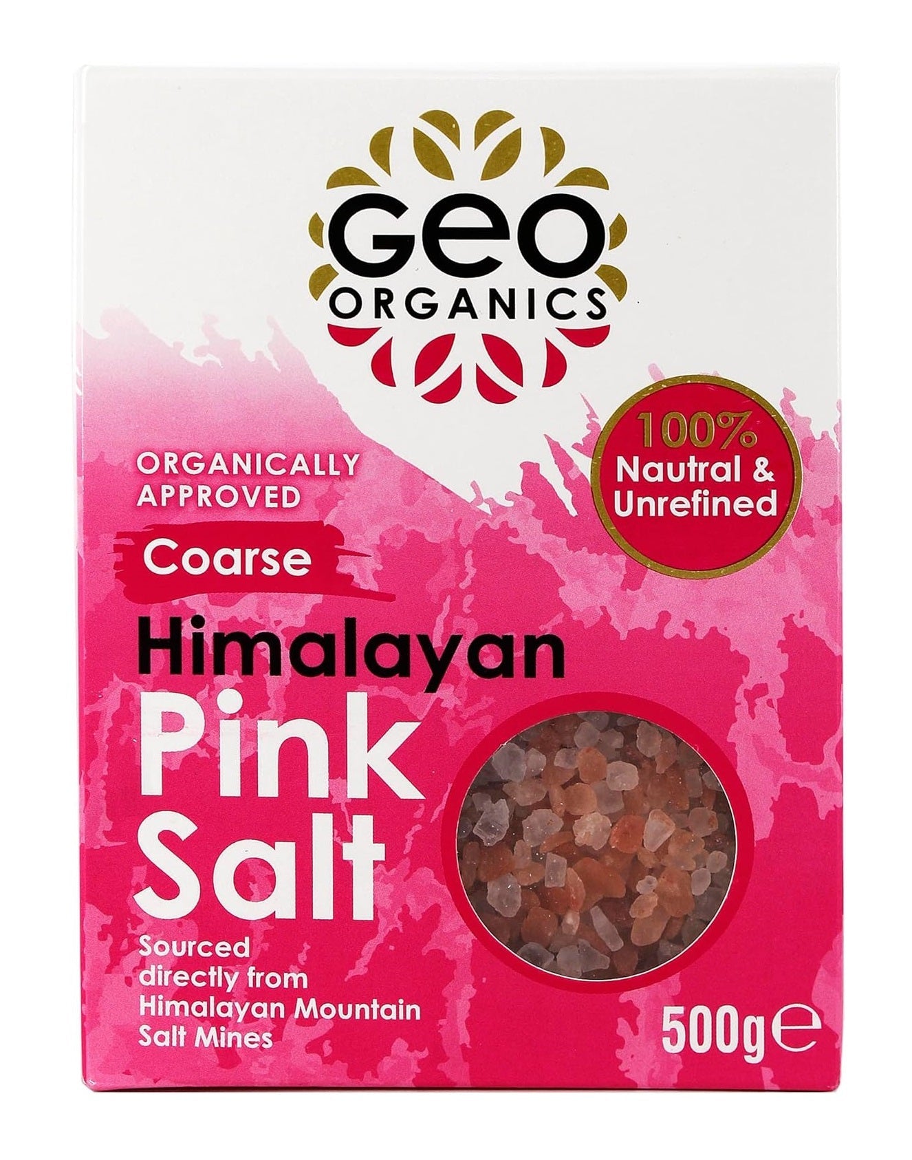 Geo Organics Himalayan Pink Salt - Coarse 500g (Pack of 6)