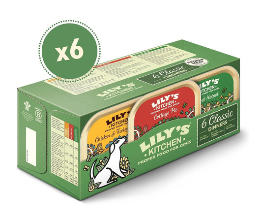 Lily's Kitchen Dog Classic Dinners Multipack 6x150g Pack (Pack of 4)