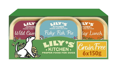 Lily's Kitchen Dog Grain-Free Dinners Pack 6x150g Pack (Pack of 4)