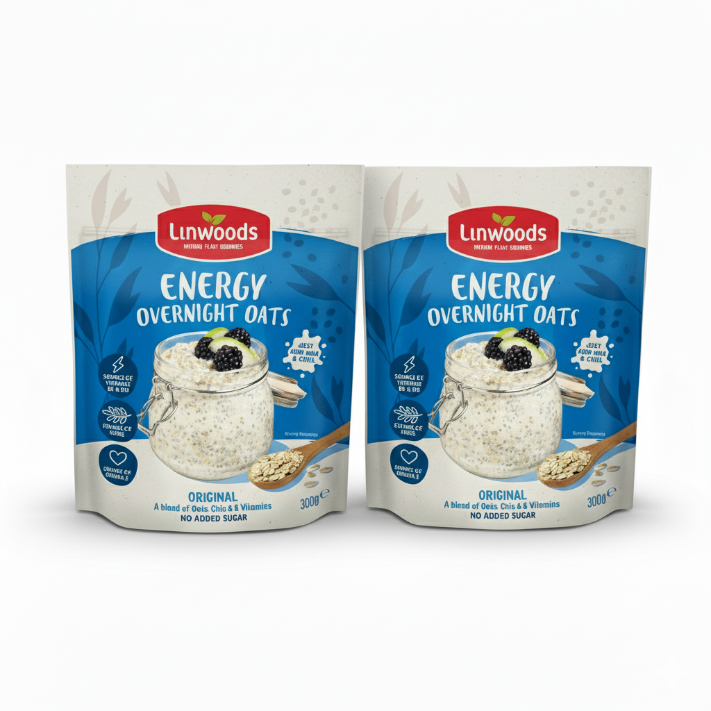 Linwoods Overnight Oats Original Energy 300g (Pack of 2)