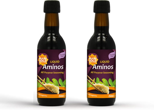 Marigold Liquid Aminos All Purpose Seasoning - Vegan & Gluten Free - 250ml (Pack of 2)