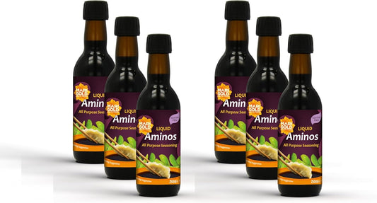 Marigold Liquid Aminos All Purpose Seasoning - Vegan & Gluten Free - 250ml (Pack of 6)