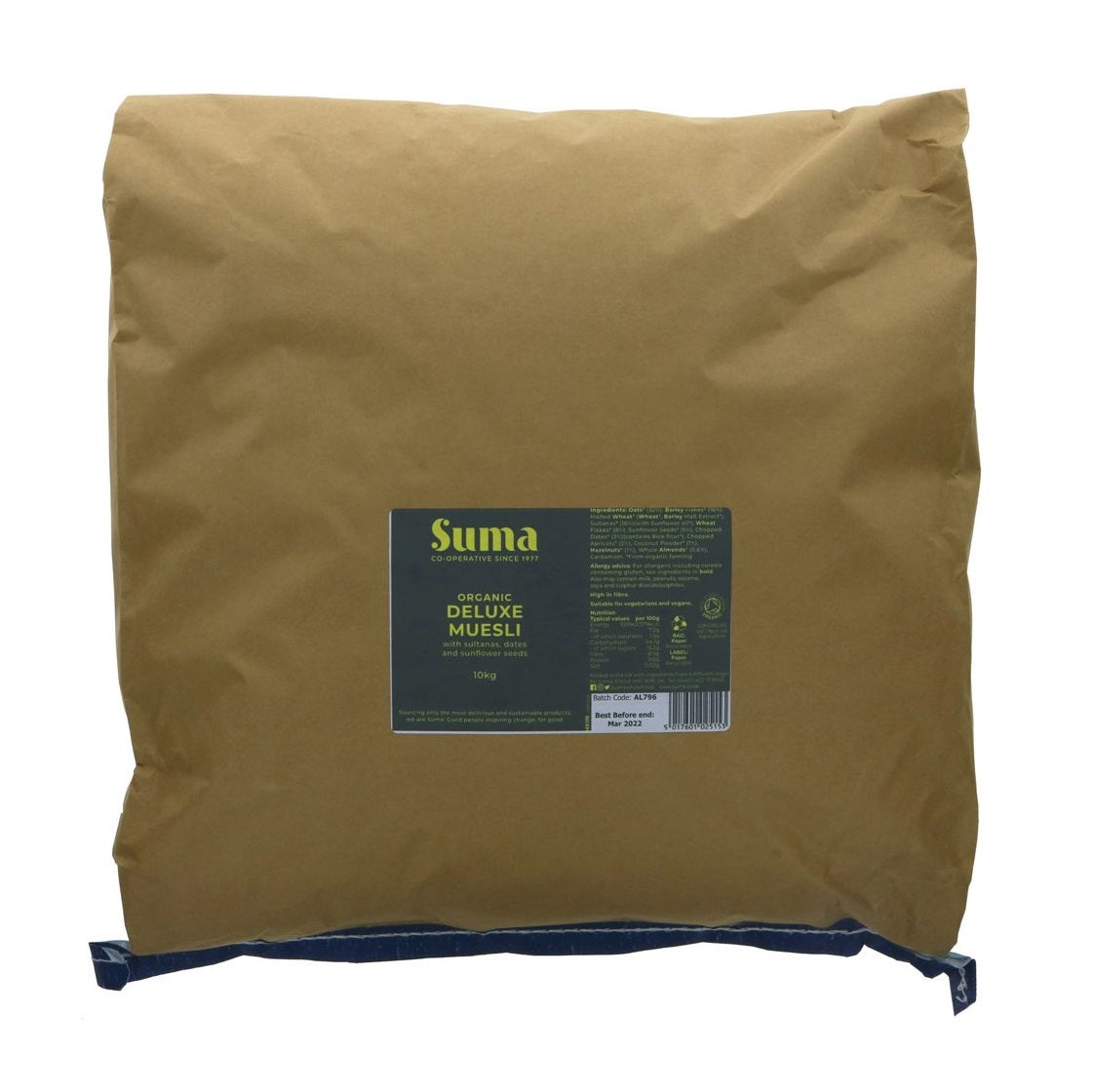 Suma Bulk Muesli Organic Deluxe Muesli 10kg