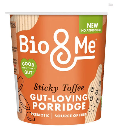 Bio & Me Porridge Pot - Sticky Toffee 58g (Pack of 8)