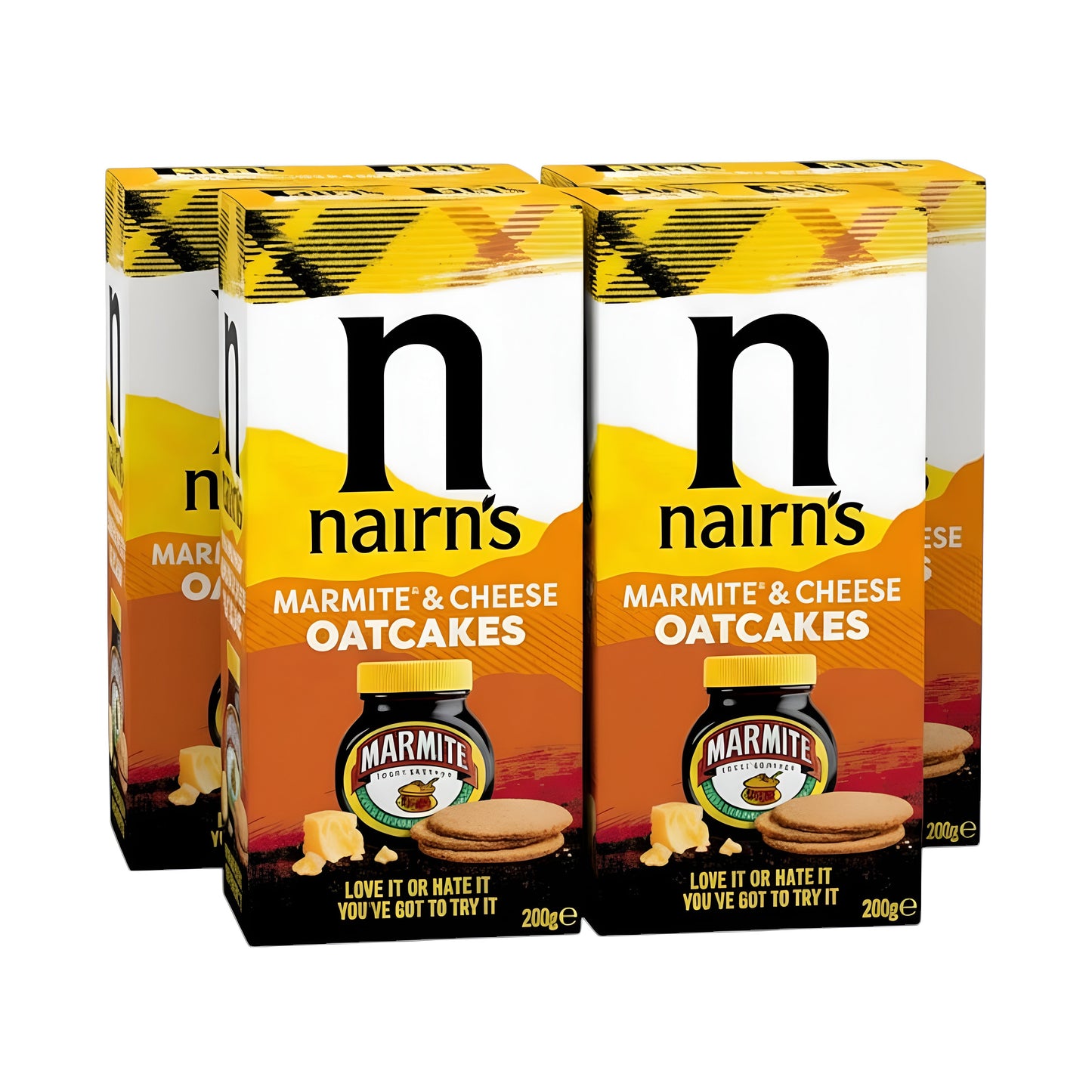 Nairn's Oatcakes Limited Marmite & Cheese Oatcakes 200g (Pack of 4)