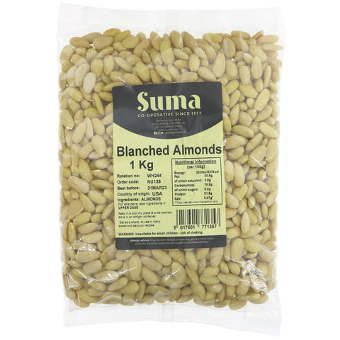 Suma Bagged Down Blanched Almonds 1kg