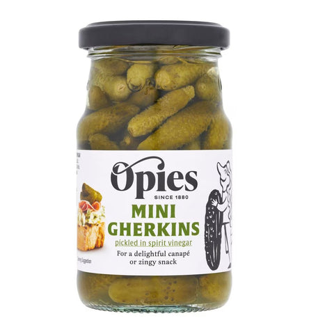 Opies Mini Gherkins 227g (Pack of 6)