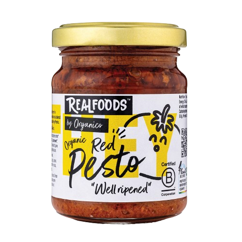 Realfoods By Organico Organic Vegan Red Pesto 120G