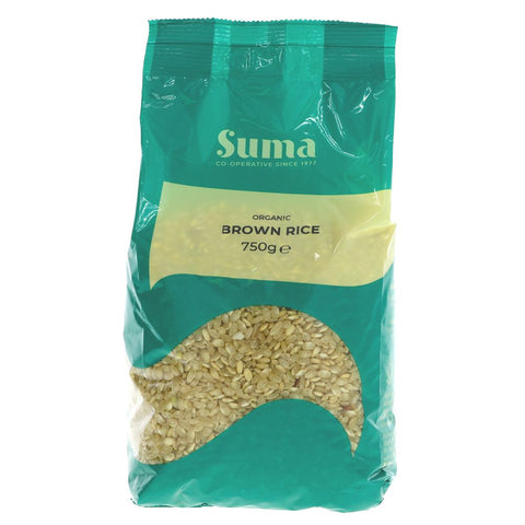 Suma Prepacks - Organic Basmati Rice - Brown 750g (Pack of 6)