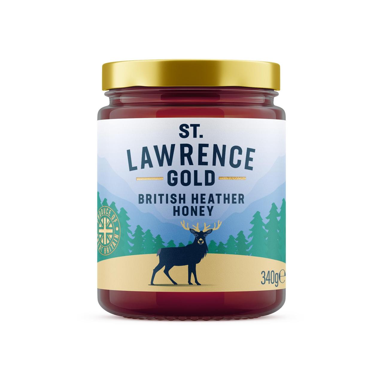 St Lawrence Gold British Heather Honey 340g (Pack of 6)