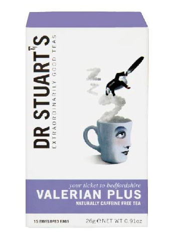 Dr Stuarts Valarian Plus Herbal Tea 15 Bags (Pack of 4)