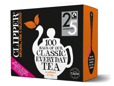 Clipper Everyday Tea Fairtrade 100 Bags (Pack of 6)