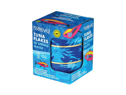 Fish 4 Ever | Azores Skipjack Tuna Flakes In Spring Water - Sustainably Fished |160g (Pack of 3)