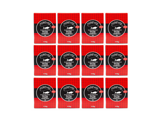 Fish 4 Ever | Herring In Organic Tomato Sauce, 110g (Pack of 12)