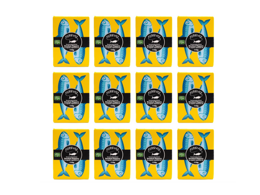 Fish 4 Ever | Smoked Herring Kippers In Organic Rapeseed Oil, 110g (Pack of 12)