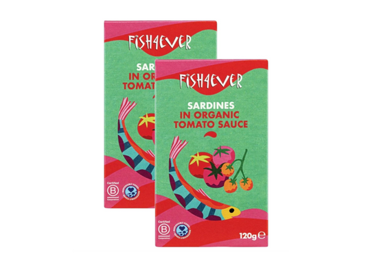 Fish 4 Ever | Whole Sardines in Tomato Sauce, 120g (Pack of 2)