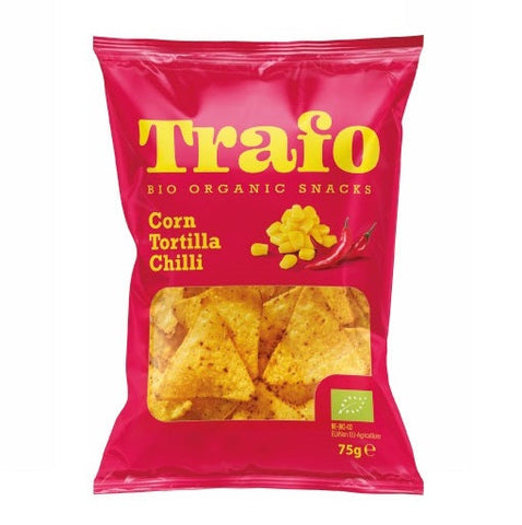 Trafo Tortilla Chilli Organic 75g (Pack of 15)