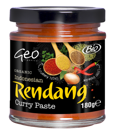 Geo Organics Indonesian Rendang Curry Paste 180g (Pack of 6)