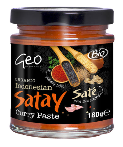 Geo Organics Indonesian Satay Paste 180g (Pack of 6)
