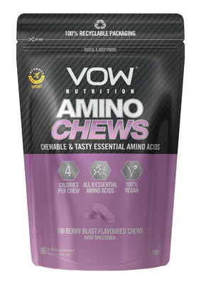 Vow Nutrition Amino Chews Berry Blast 198g (Pack of 6)
