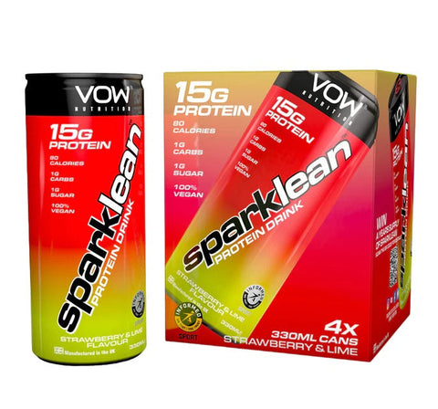 Vow Nutrition SparkLean Strawberry & Lime 330ml (Pack of 12)