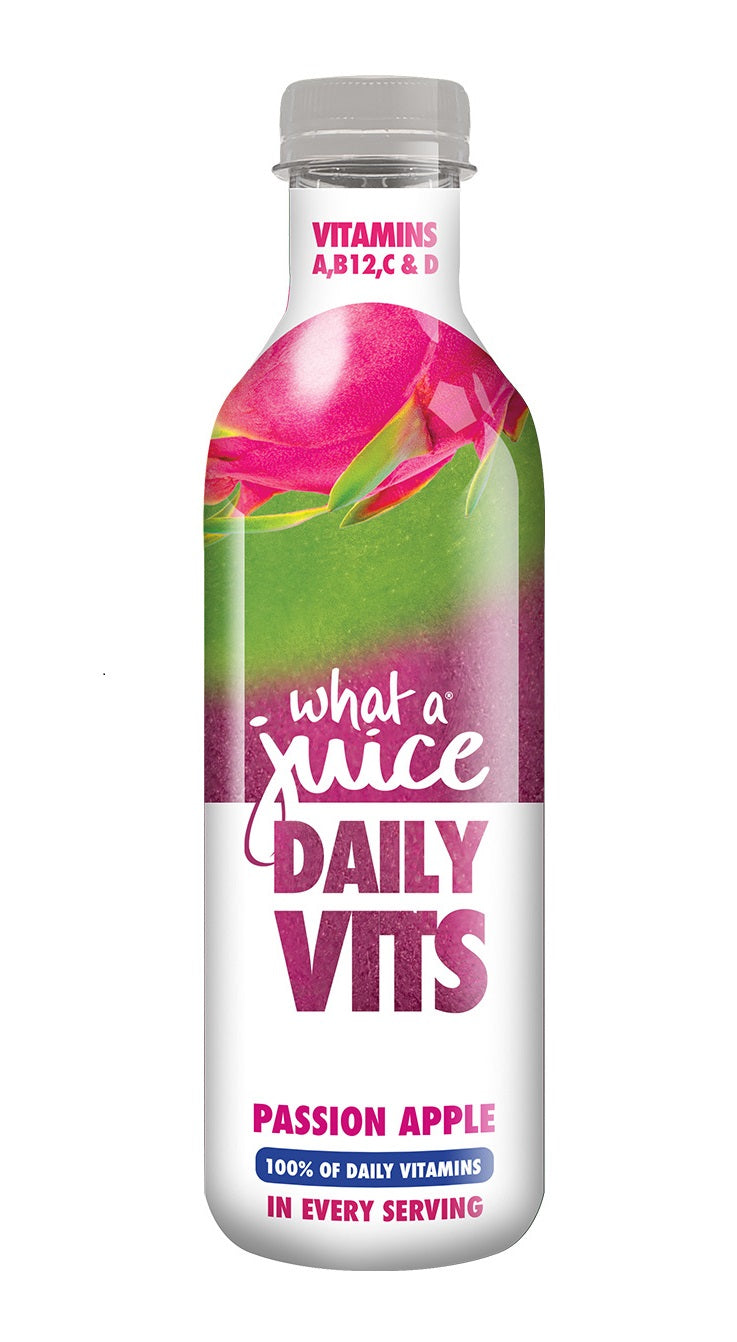 What a Juice Daily Vits - Passion Apple 750ml (Pack of 6)