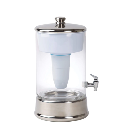 ZeroWater 40 Cup Glass Dispenser with Water Filter 9.5L