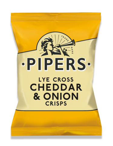 Pipers Crisps West Country Cheddar 40g (Pack of 24)