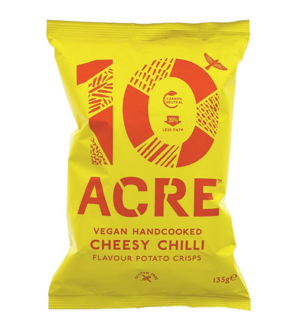 Ten Acre Crisps Cheesy Chilli Crisps 135g (Pack of 10)