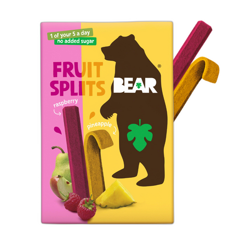 Bear Splits Pineapple & Raspberry 100g (Pack of 8)