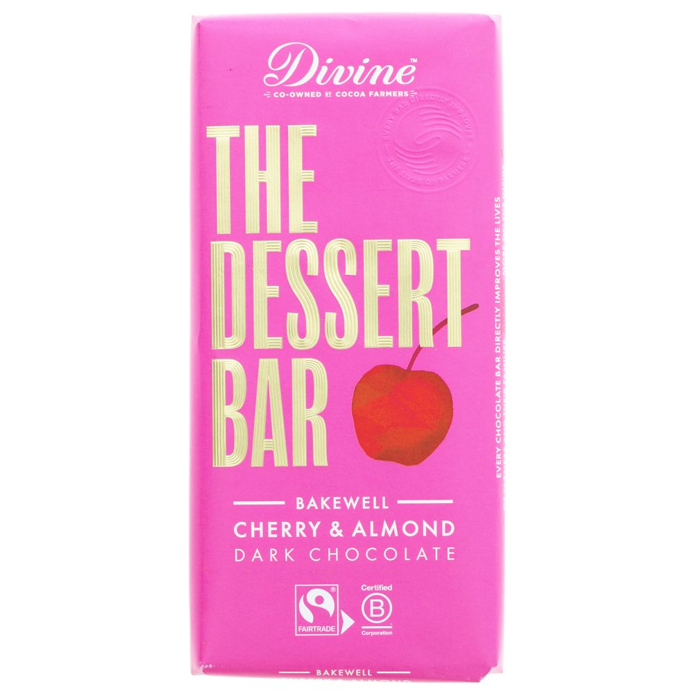 Divine Dark Chocolate Bakewell Bar 180g