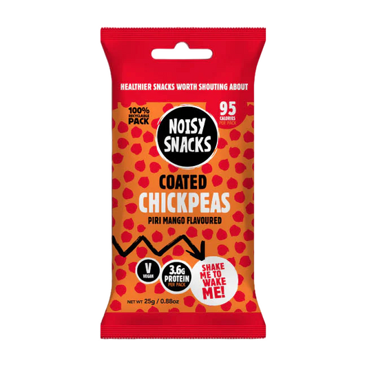 Noisy Snacks Coated Chickpeas Piri Mango 25g (Pack of 10)