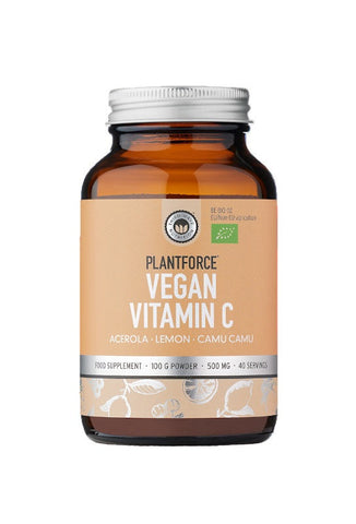 Plantforce Vegan Vitamin C 100G Powder 500MG - 40 Servings