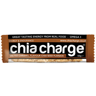 Chia Charge Salted Caramel Chia Seed Flapjack 80g (Pack of 20)