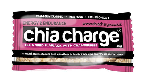 Chia Charge Cranberries Chia Seed Flapjack 30g (Pack of 20)