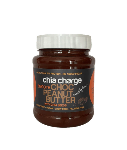 Chia Charge Choc Peanut Butter Smooth + Chia Seeds 340g (Pack of 19)