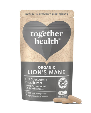 Together Health Organic Lion's Mane 60 Capsules (Pack of 5)