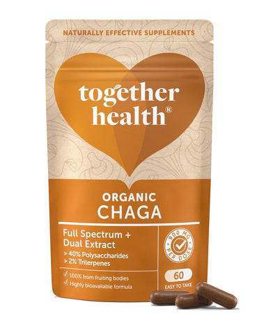 Together Health Organic Chaga 60 Capsules (Pack of 5)