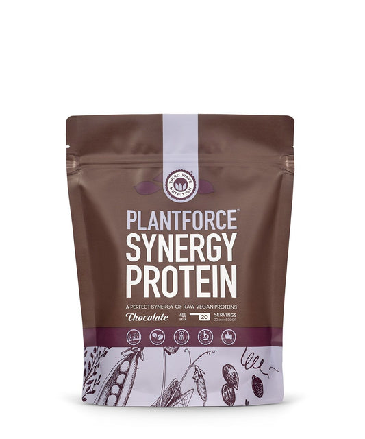 Plantforce Synergy Protein Chocolate - Raw Vegan Proteins  - 400g