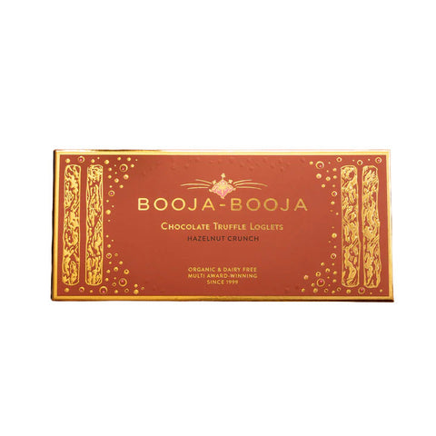 Booja-Booja Hazelnut Crunch Truffle Loglets Organic 115g (Pack of 8)