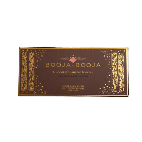 Booja-Booja Salted Caramel Mocha Truffle Loglets Organic 115g (Pack of 8)