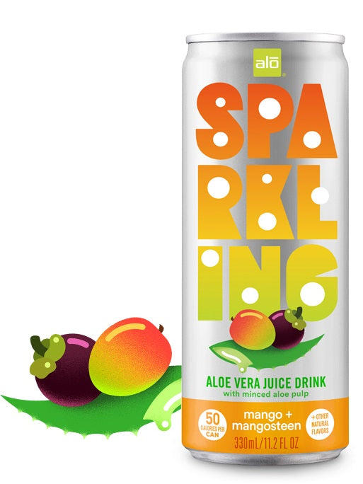 ALO Sparkling with Mango & Mangosteen Juice 330ml (Pack of 12)