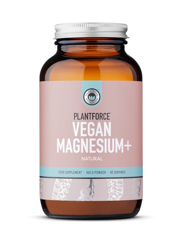 Plantforce Vegan Magnesium+ Natural 160G Powder - 45 Servings