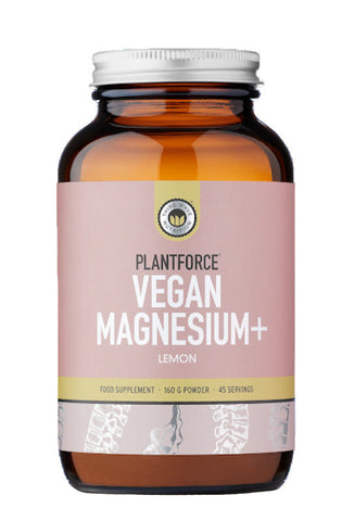 Plantforce Vegan Magnesium+ Lemon 160G Powder - 45 Servings