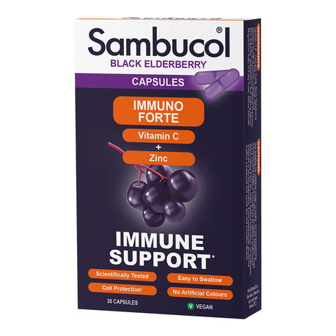 Sambucol Immuno Forte Capsules 30pc (Pack of 24)