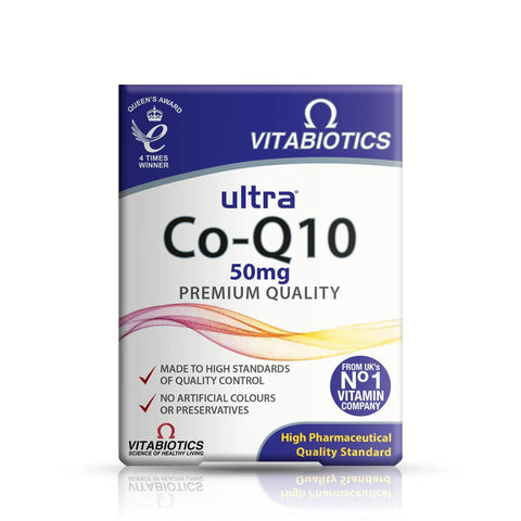Vitabiotics Ultra Co Enzyme Q10 50mg 60 Tablets (Pack of 4)