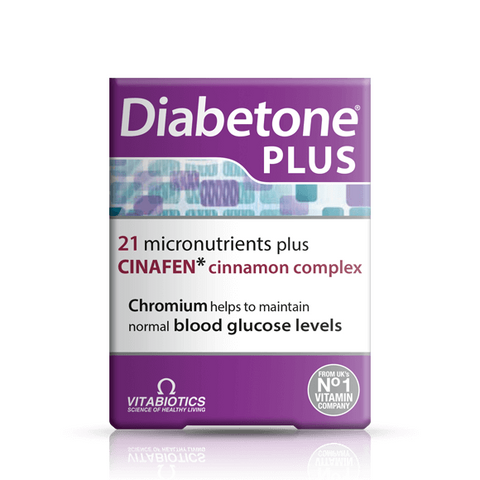 Vitabiotics Diabetone Plus with Cinafen 84 Tablets (Pack of 4)