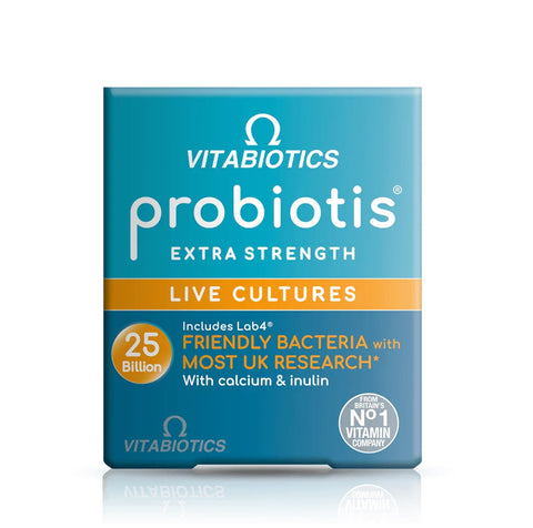 Vitabiotics Probiotis Extra Strength 25B CFU 30 Capsules (Pack of 4)