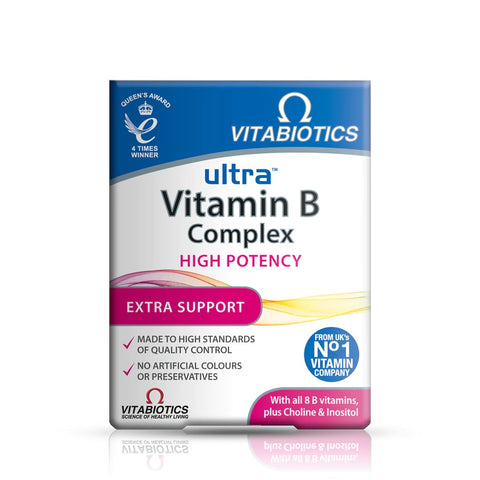 Vitabiotics Ultra B Complex High Potency 60 Tabs (Pack of 4)